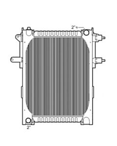 Freightliner Copper / Brass Radiator (With Framework)