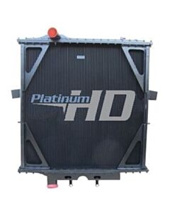 Peterbilt Copper / Brass Radiator (3 Row Extra High Efficiency Core With Dimpled Tubes)