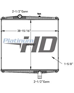 Peterbilt-Kenworth Plastic / Aluminum Radiator