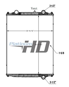 Peterbilt-Kenworth Plastic / Aluminum Radiator